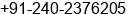 Fax number of Mr. MAHESH TOKE at AURANGABAD-(MAHARASHTRA)-INDIA